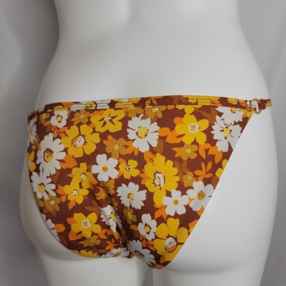 Pacsun La Hearts Retro Floral Cheeky Bottoms Swim Suit size small - Picture 2 of 5